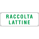2144 - Cartello raccolta LATTINE