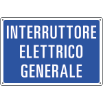 2628 - Cartello Interruttore elettrico generale