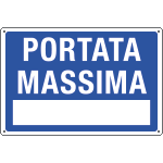 4851 - cartello informazione "PORTATA MASSIMA "