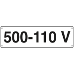 121706K - Cartello ausiliare 500-110 V