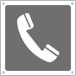 15641W - Cartello informazione telefono