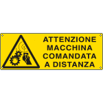 1761KS - Etichetta adesiva macchina.comando a distanza