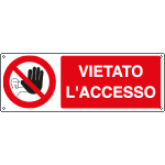 1807KS - Etichetta adesiva vietato l'accesso