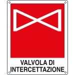 20155KS - Etichetta adesiva valvola intercettazione
