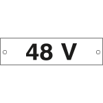 49103C - Cartello alluminio 48 VOLT
