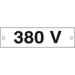 49109C - Cartello alluminio 380 VOLT
