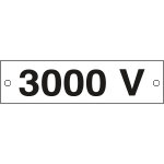 49112C - Cartello alluminio 3000 Volt