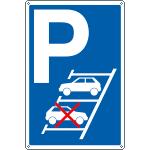 56113X - Cartello parcheggiare in retromarcia