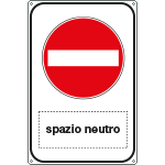 5680Y - Cartello divieto di accesso Spazio scrivibile