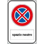 5684Y - Cartello divieto di fermata Spazio scrivibile
