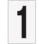 8651BN - Cartello numero 1 per contrassegnare