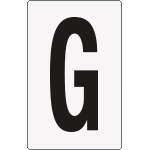 8667BN - Cartello lettera G per contrassegnare