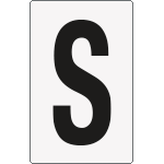 8676BN - Cartello lettera S
