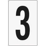 8903BN - Cartello numero 3 per contrassegnare