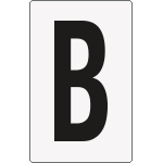 8912BN - Cartello lettera B per contrassegnare