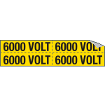 9113B - Foglio n. 4 etichette adesive 6000 VOLT