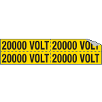 9141B - Foglio n. 4 etichette adesive 20000 VOLT