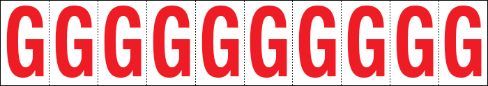 914G - Foglio n.10 etichette adesive B/R lettera G