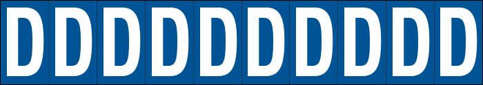 924D - Foglio n.10 etichette adesive B/B lettera D