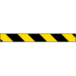 9410P - Pannello autoadesivo righe giallo nere