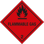 9445C - Etichetta adesiva FLAMMABLE GAS (2)