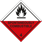 9454J - Etichetta adesiva SPONTAN.COMBUSTIBLE (4)