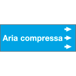 99A241NDD - foglio da 5 etichette fondo azzurro" ARIA COMPRESSA" destra