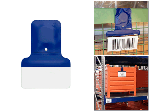 BUSTA7B - busta magnetica per documenti formato A7 colore blu