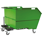 COM222G - benna porta rottami 1000lt (smontata)mm1500x1495x1137