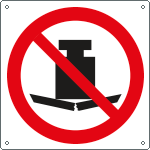 E1340X - cartello divieto appoggiare carichi pesanti solo simbolo EN ISO 7010