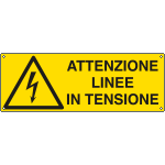 E1782K - Cartello pericolo linee in tensione EN ISO 7010