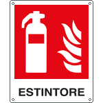 E20118WS - Etichetta adesiva estintore EN ISO 7010
