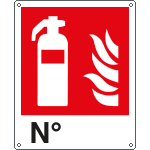 E20121KS - Etichetta adesiva estintore N. EN ISO 7010