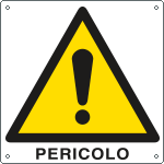 E400101Y - Cartello pericolo generico EN ISO 7010