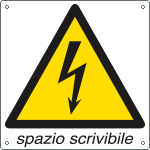 E400700KS - Etichetta adesiva pericolo spazio scrivibile EN ISO 7010