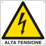 E400710Y - Cartello pericolo alta tensione EN ISO 7010
