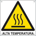 E403901Y - Cartello pericolo alta temperatura EN ISO 7010