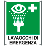 EEF20104X - cartello autoadesivo EasyFix lavaocchi di emergenza EN ISO 7010