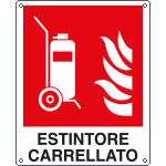 EEF20140X - cartello autoadesivo EasyFix Estintore Carrellato EN ISO 7010
