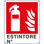 EEF20150X - cartello autoadesivo EasyFix  esintore N…EN ISO 7010