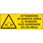 EF17132K - cartello autoadesivo EasyFix attenzione in questa zona. . . .