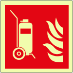 EL15165WA - Cartello antincendio estintore carrellato EN ISO 7010 F009