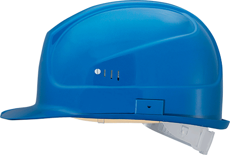 ELE08B - Elmetto SuperBoss 9750 colore Blu fori aerazione laterali chiudibili