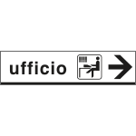FA6808D - Cartello scatolato UFFICIO destra