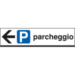 FA6809L - Cartello scatolato PARCHEGGIO sinistro
