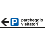 FA6811L - Cartello scatolato PARCHEGGIO VISITATORI sinistra