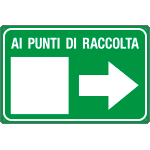 FAR5658Q - Cartello AI PUNTI DI RACCOLTA DESTRA