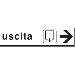 FAR6805D - Cartello USCITA destra