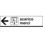 FAR6814L - Cartello SCARICO MERCI sinistra