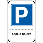 FL5675Y - Cartello Parcheggio riservato Spazio scrivibile